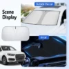 Car Windshield Sun Shade with Heat Insulation and UV Protection – Foldable Auto Sun Shield Cover – Image 5